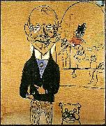 Carl Larsson sjalvportratt karikatyr France oil painting artist